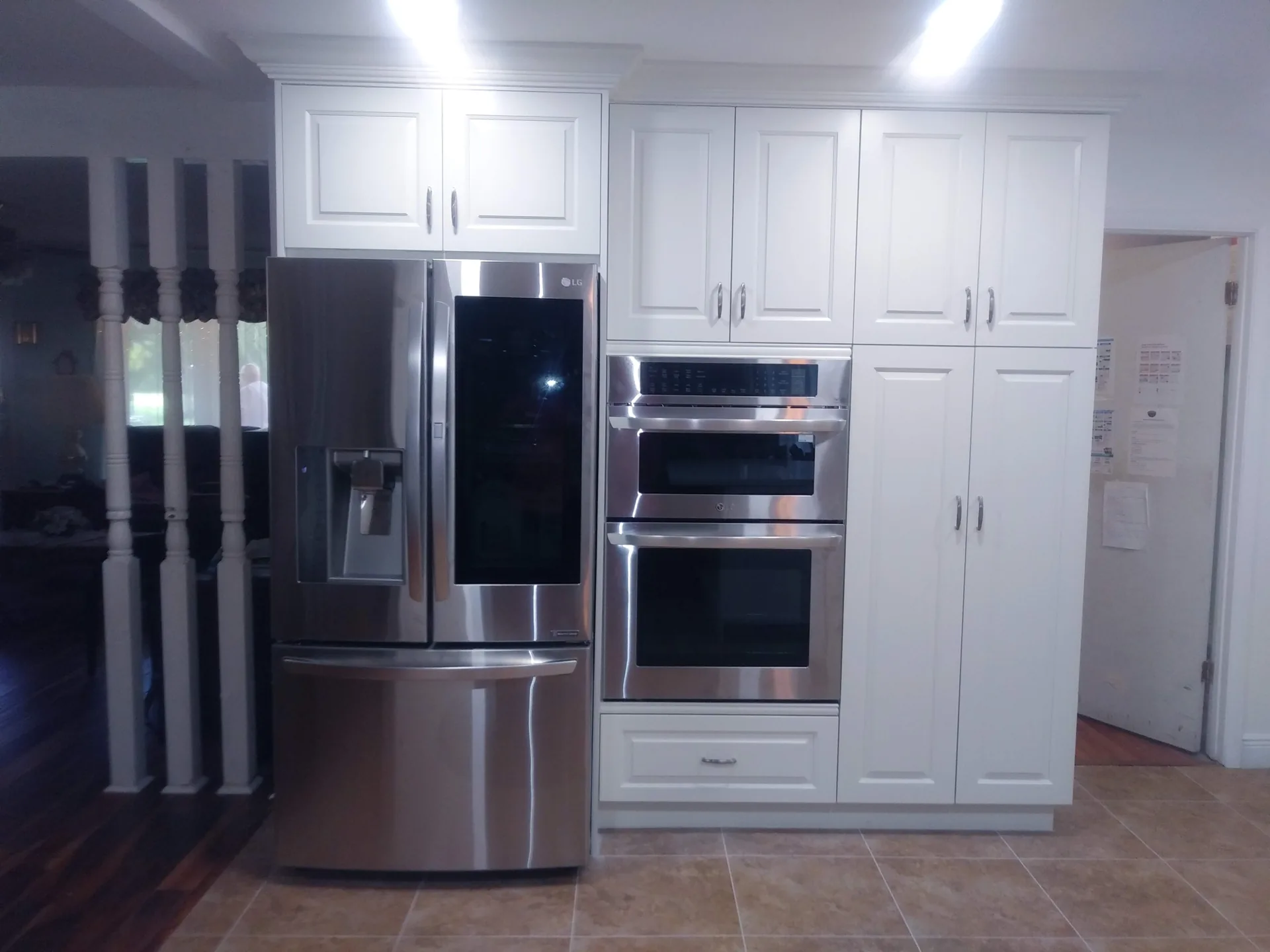 Custom white kitchen with contemporary finishes
